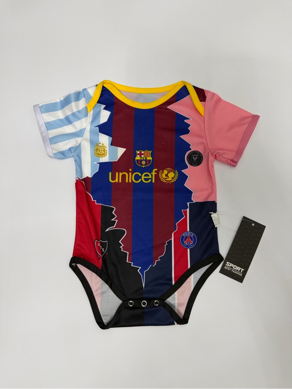 UNICEF Multicolor Baby One-Piece Bodysuit